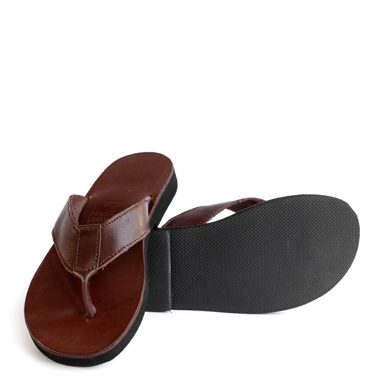 Mens leather hot sale beach sandals