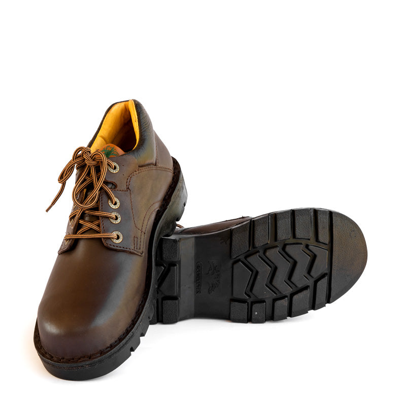 Steel toe clearance cap brogues brown