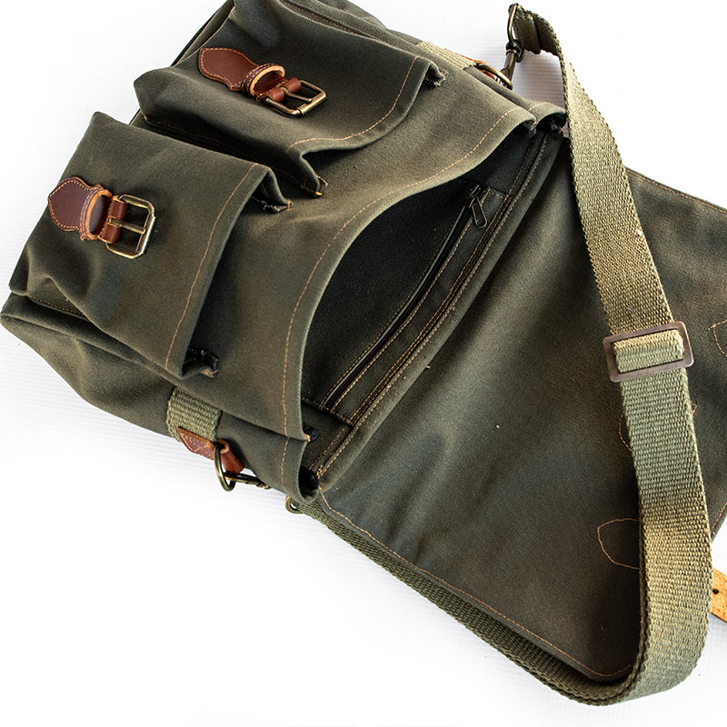 Fireld Bag Canvas Field Bag – Groundcover Leather Company