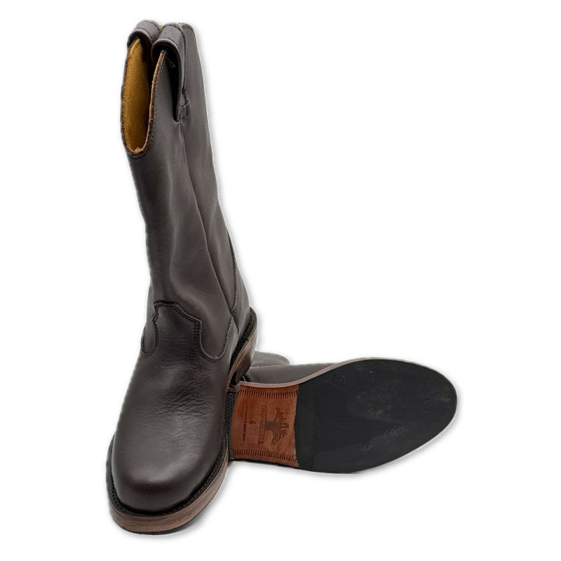 Unknown Enamel × Leather Western Boots Cowboy Boots – Groundcover Leather Company