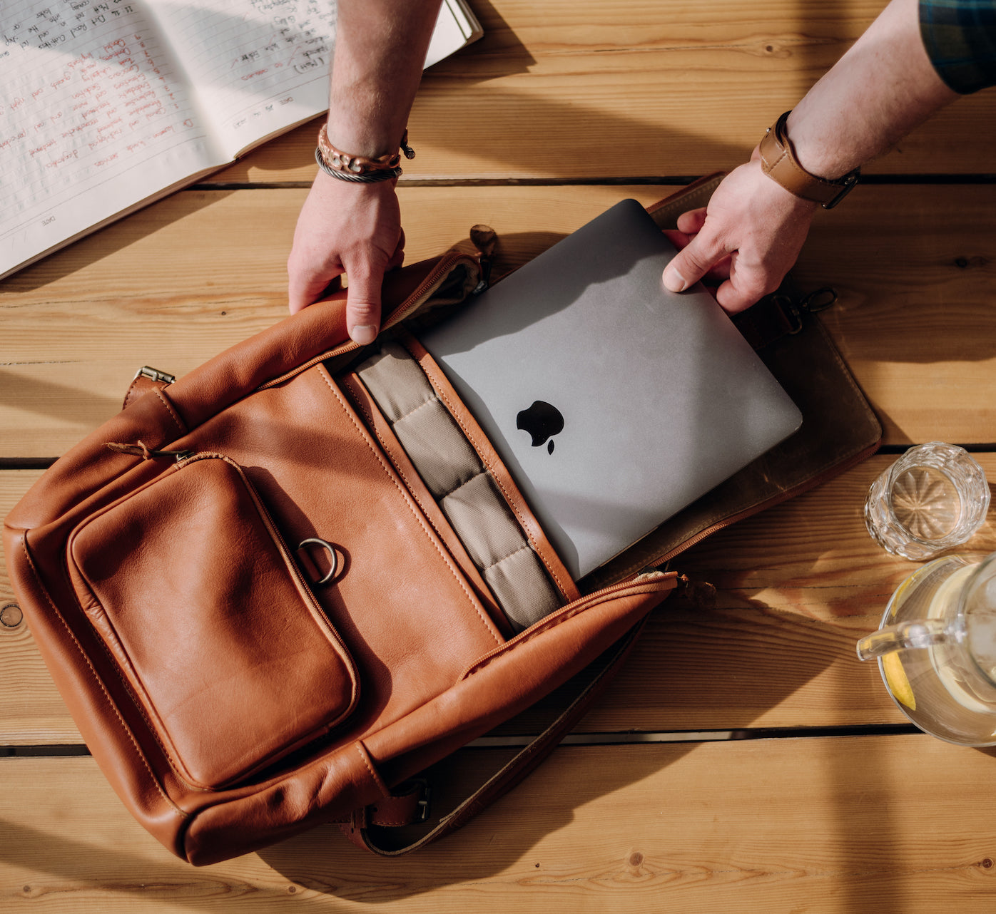 Londoner Laptop Bag Groundcover Leather Company