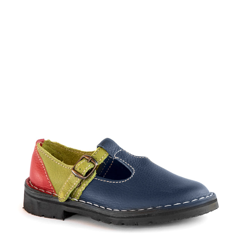 Children's T-Bar Shoe Multi-Colour
