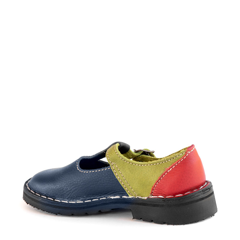 Children's T-Bar Shoe Multi-Colour