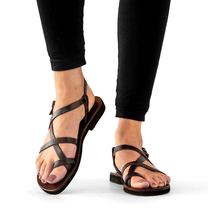 Strap leather online sandals