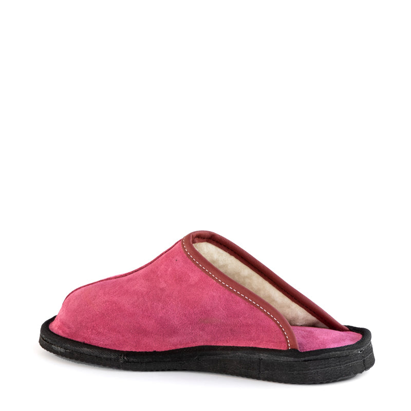 Pink discount wool slippers